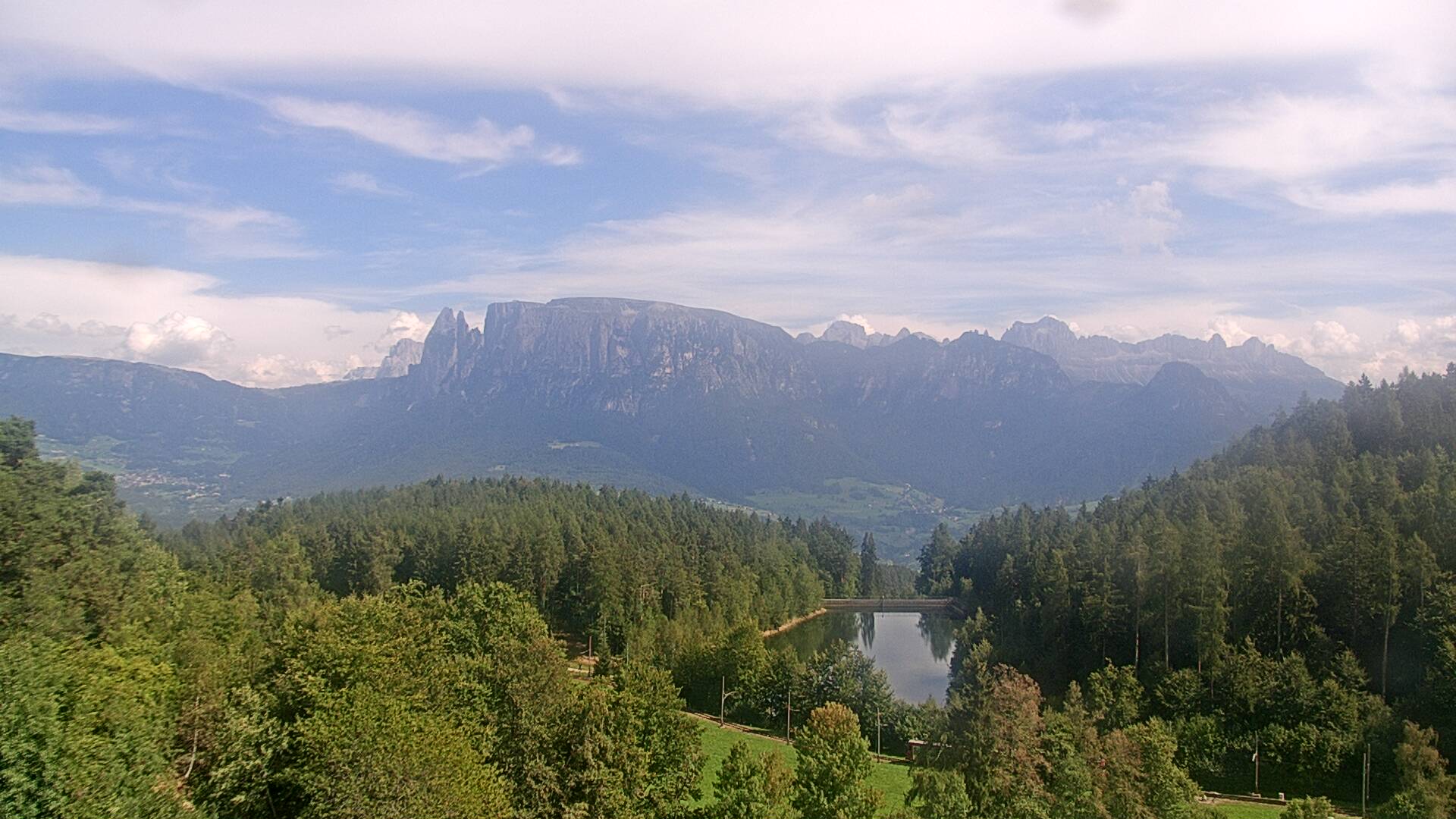 Panorama altopiano e skiarea Renon